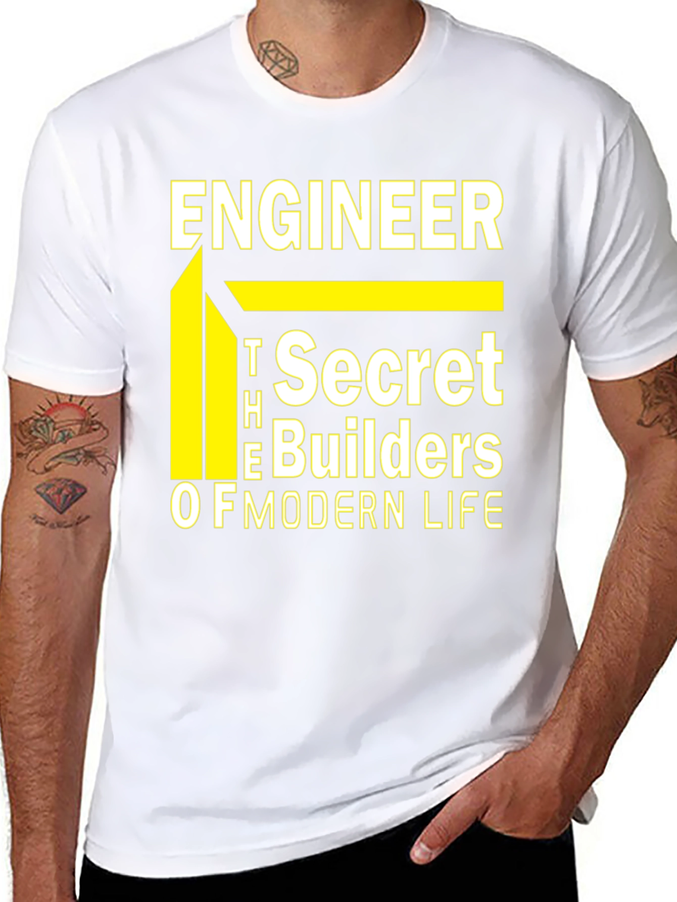 Engineer T-Shirt - The Secret Builders of Modern Life