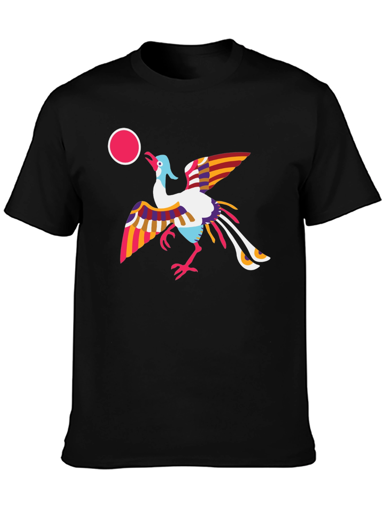 Whimsical Bird Graphic Tee - Unique Design