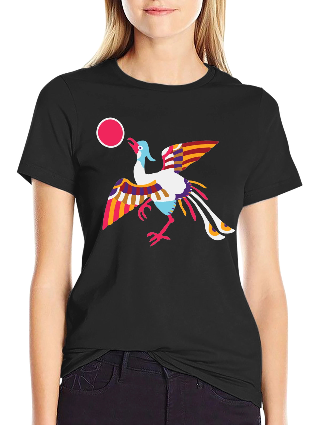 Whimsical Bird Graphic Tee - Unique Design