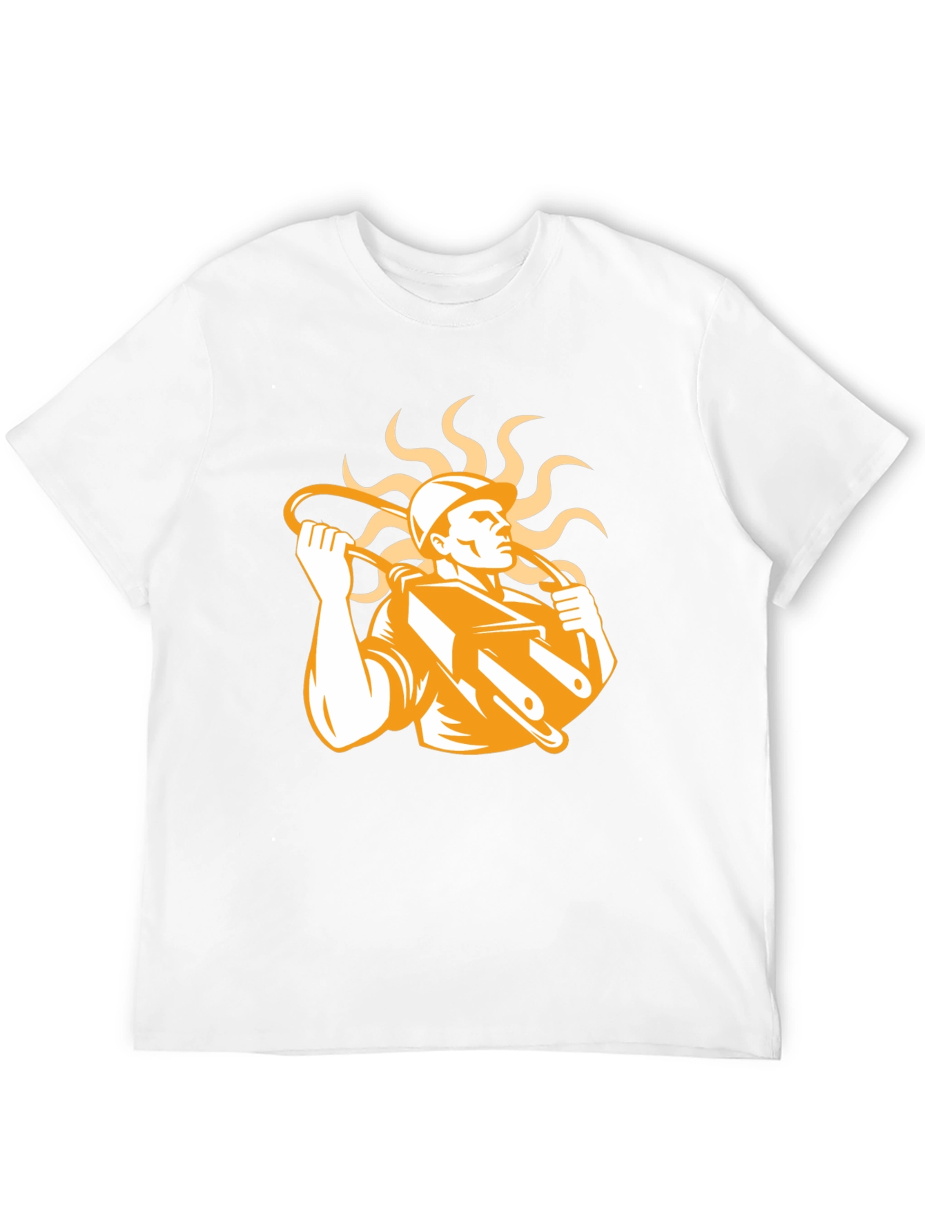 Electrician Graphic Print Black T-Shirt