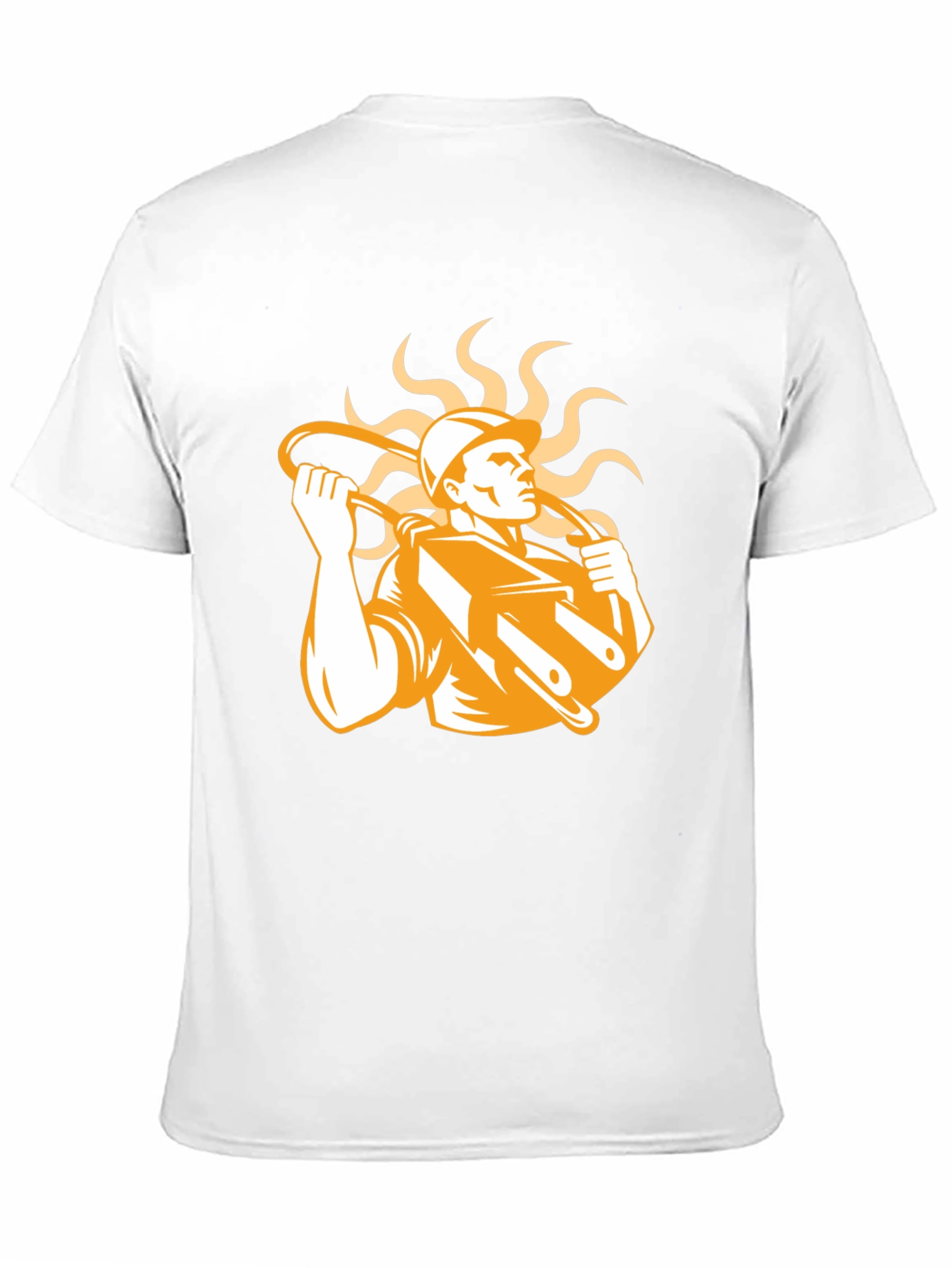 Electrician Graphic Print Black T-Shirt