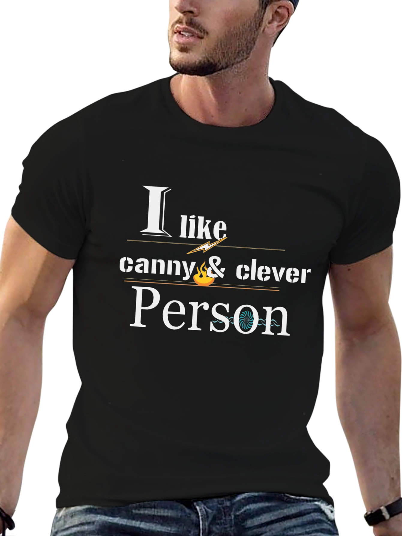 I Like Canny & Clever Person - Black Tee