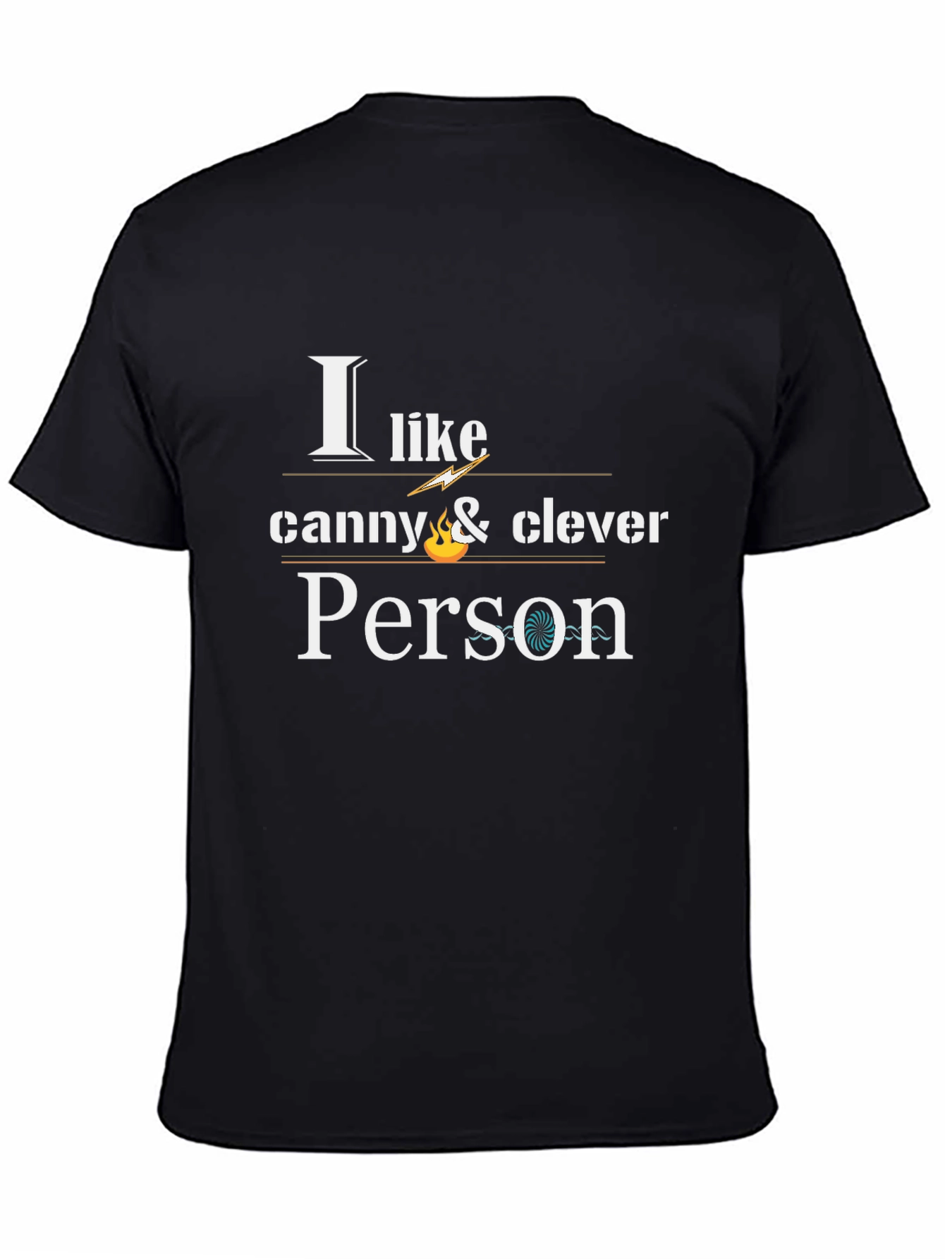 I Like Canny & Clever Person - Black Tee