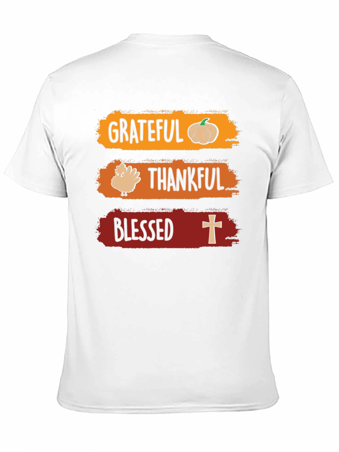 Grateful Thankful Blessed Thanksgiving T-Shirt