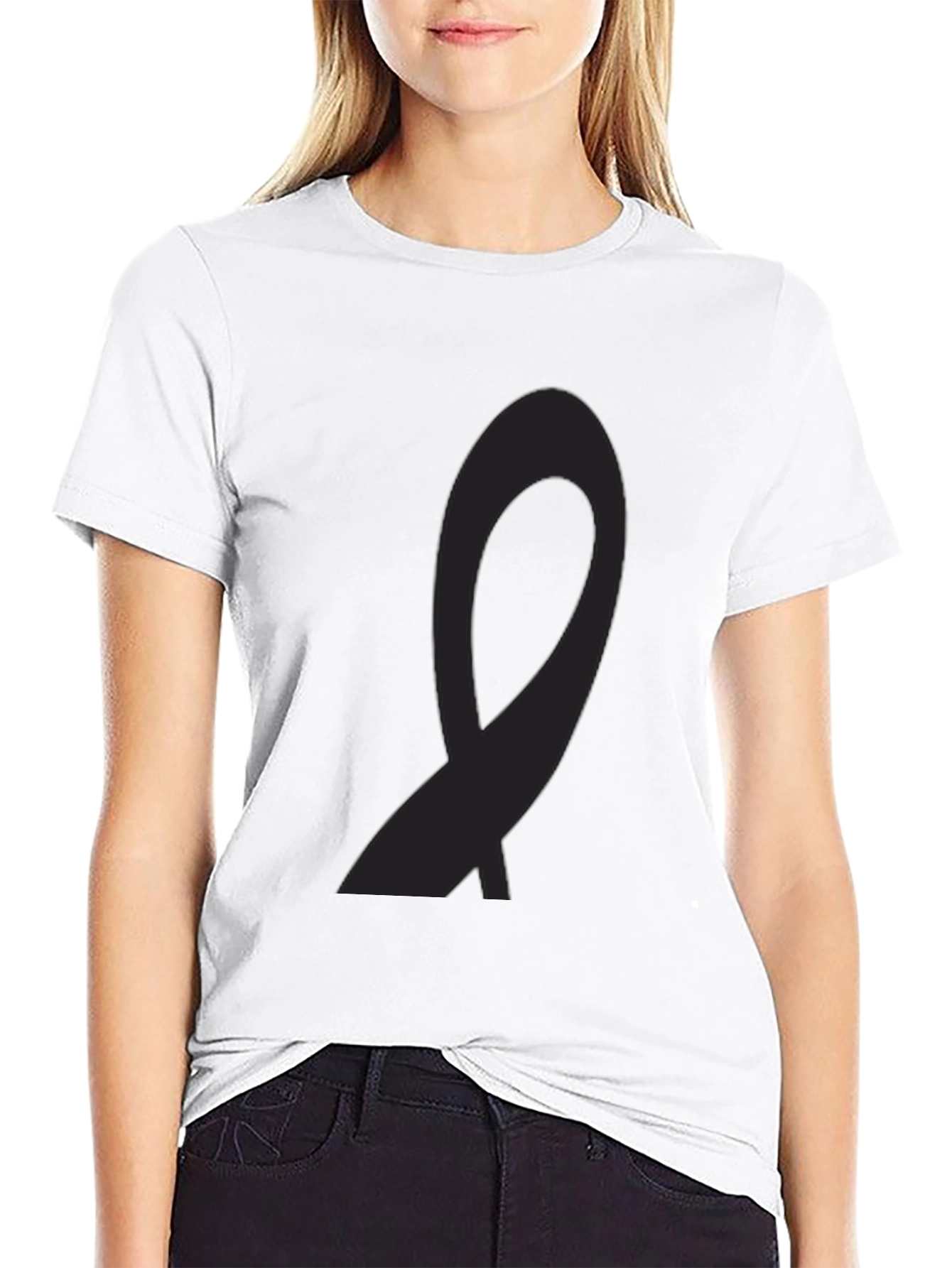Black Awareness Ribbon T-Shirt - Unisex
