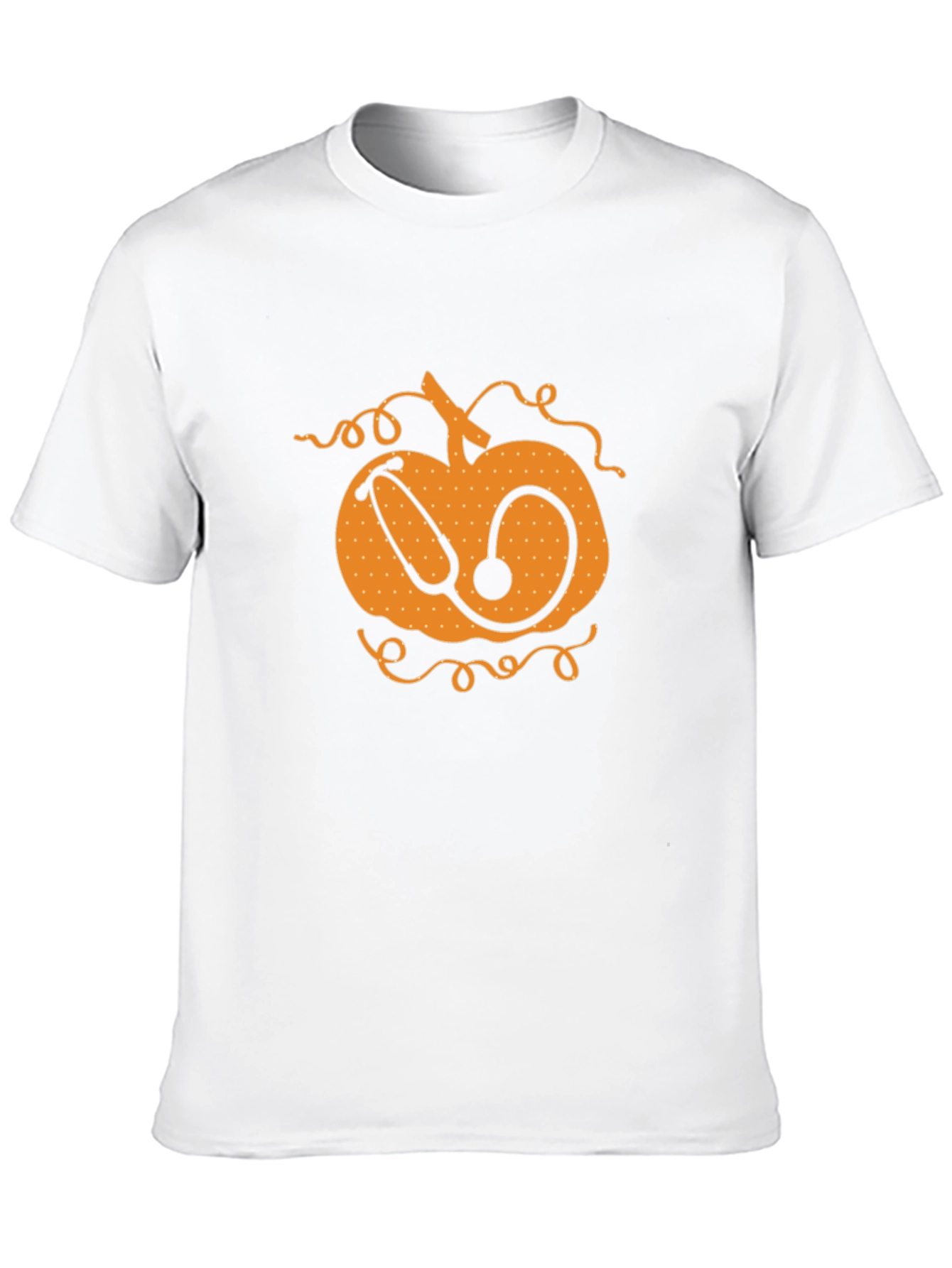 Pumpkin Stethoscope Graphic T-Shirt