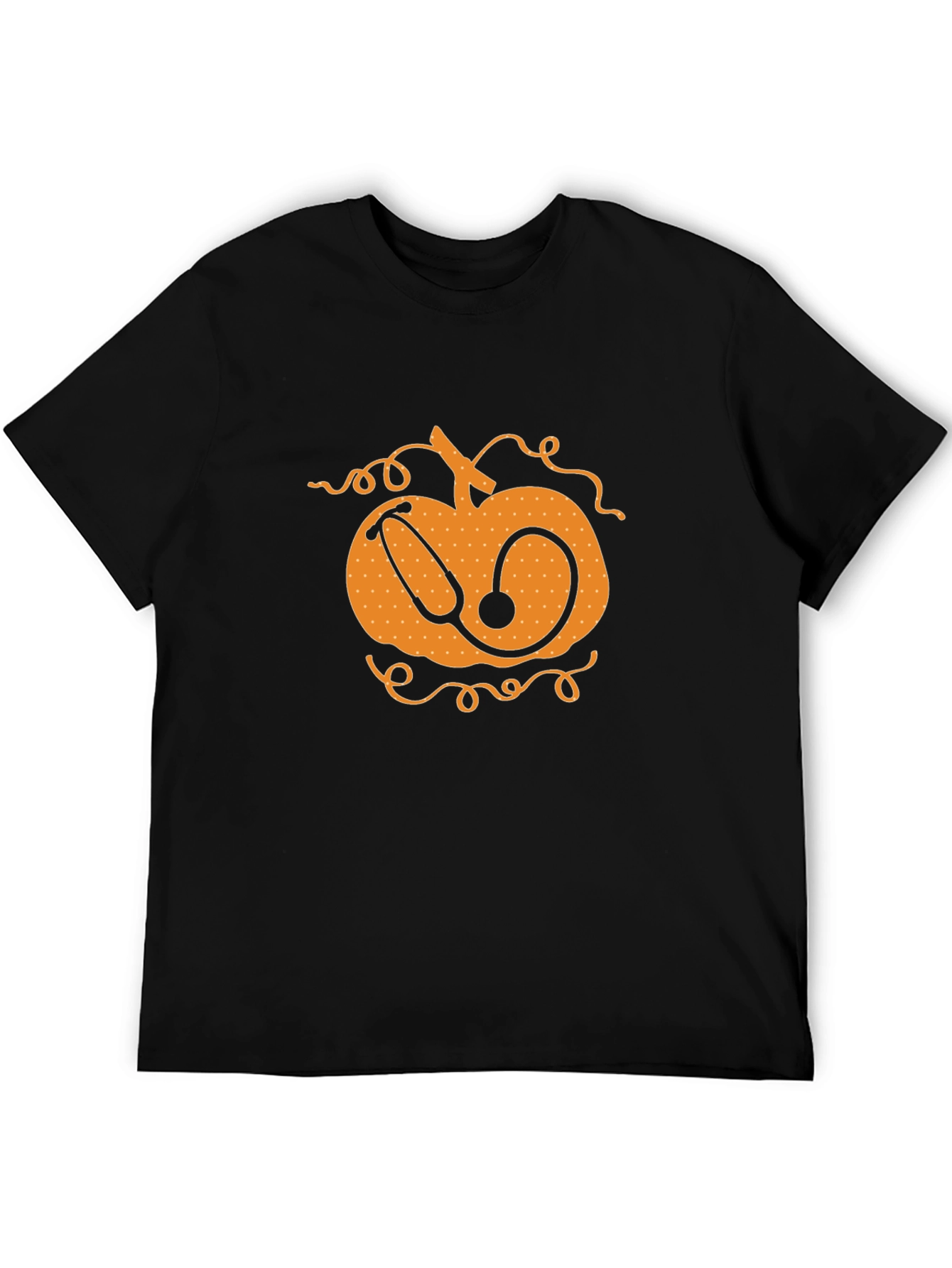 Pumpkin Stethoscope Graphic T-Shirt