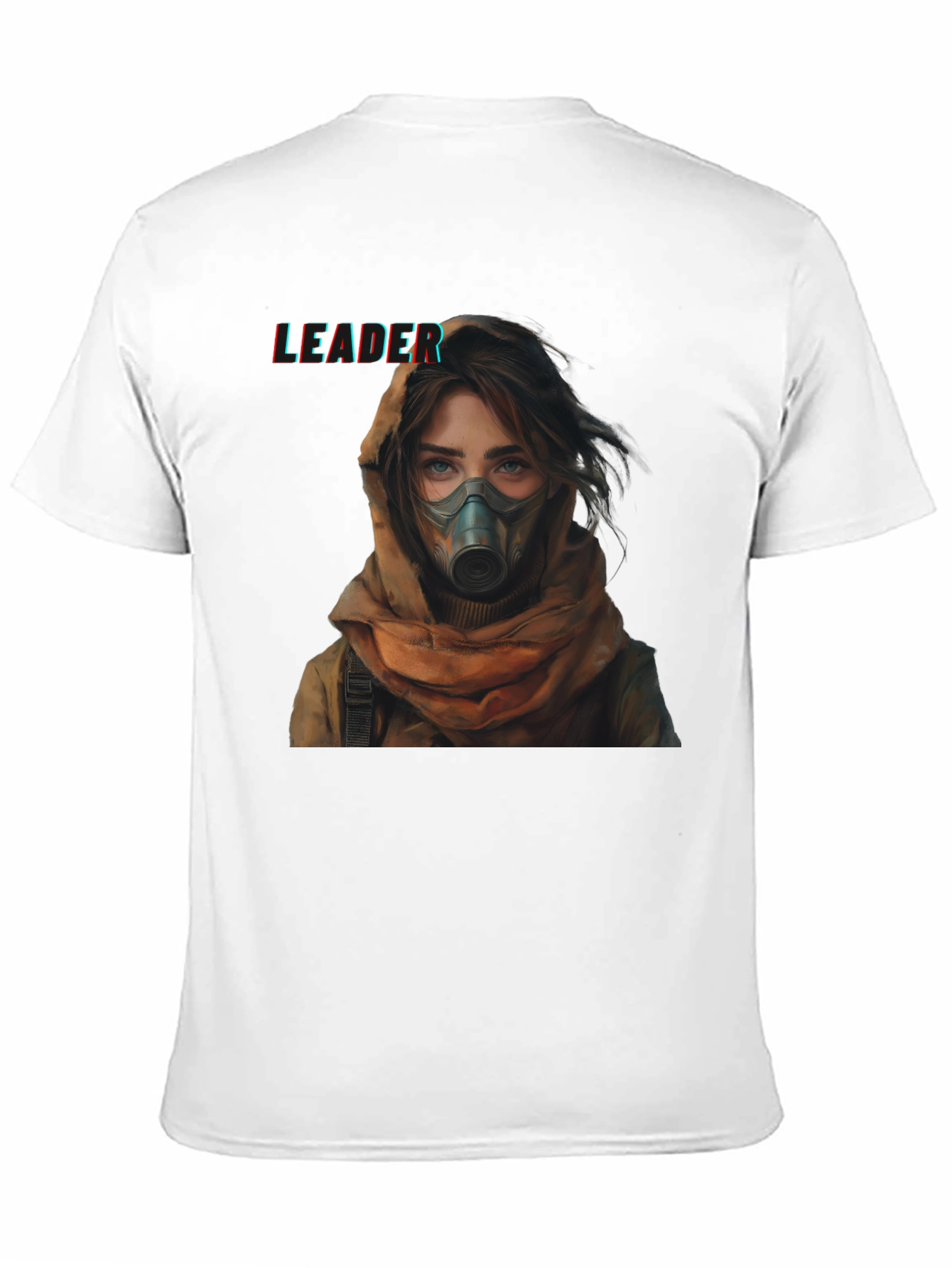 Leader Graphic T-Shirt - Woman in Gas Mask