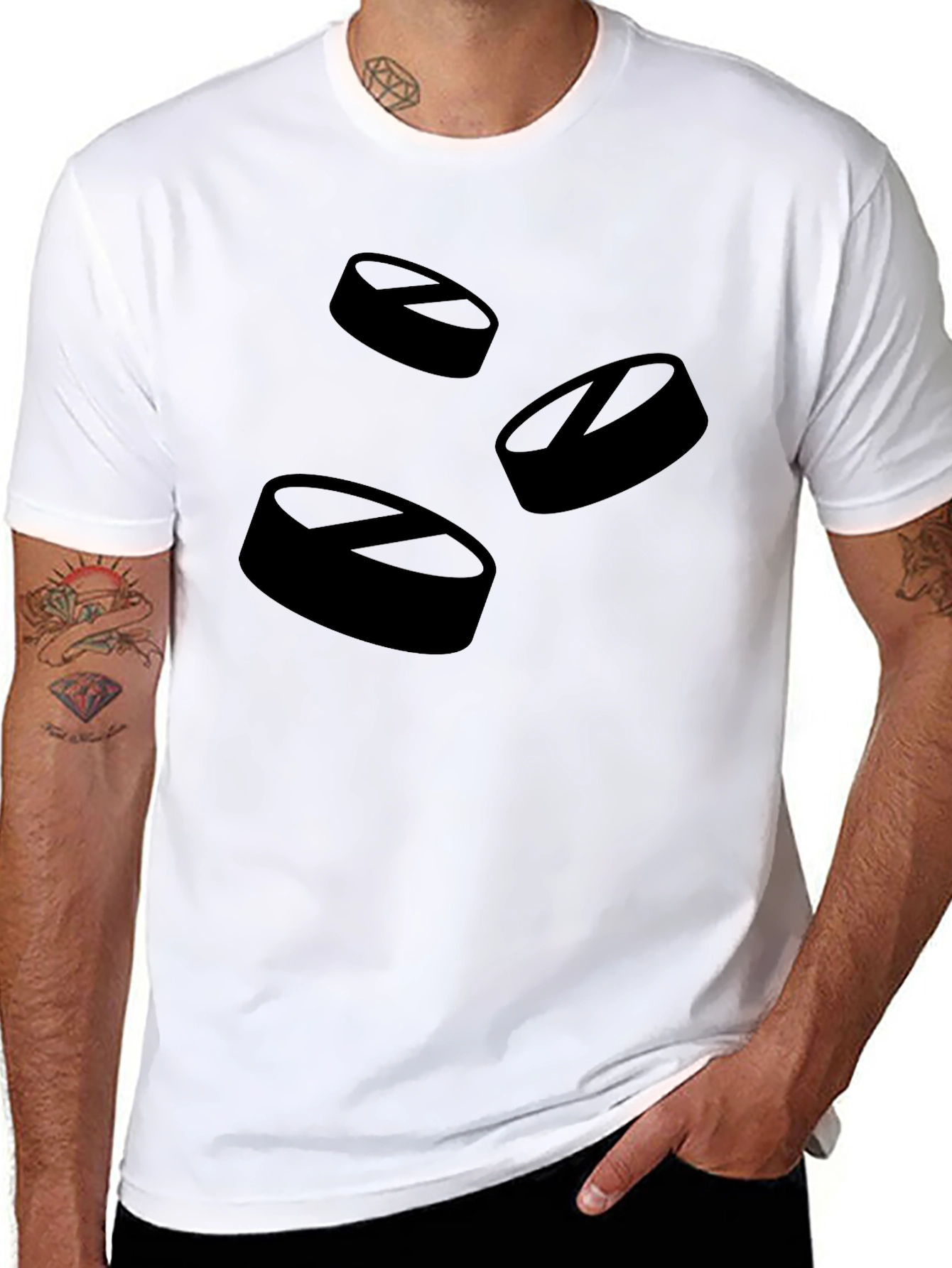 Puck Life T-Shirt - Black Hockey Graphic Tee