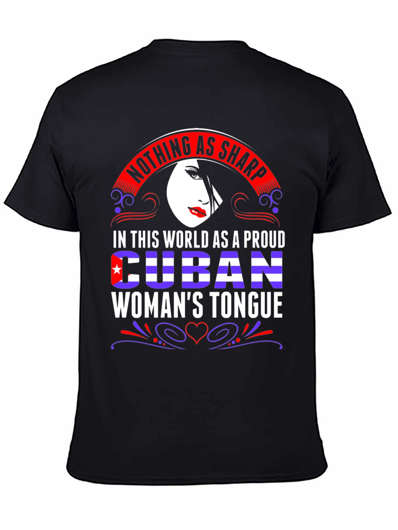 Proud Cuban Womans Tongue Graphic Tee