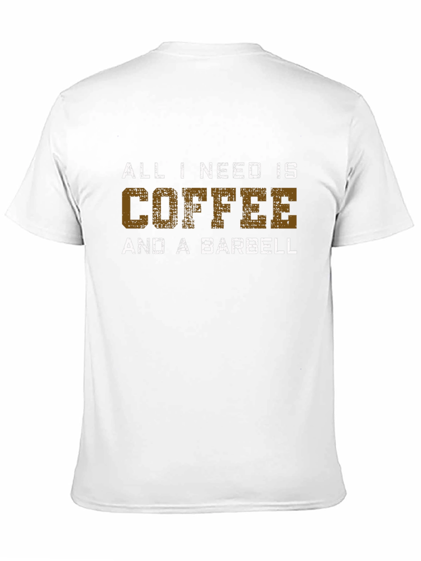 Coffee & Barbell T-Shirt - Gym Motivation