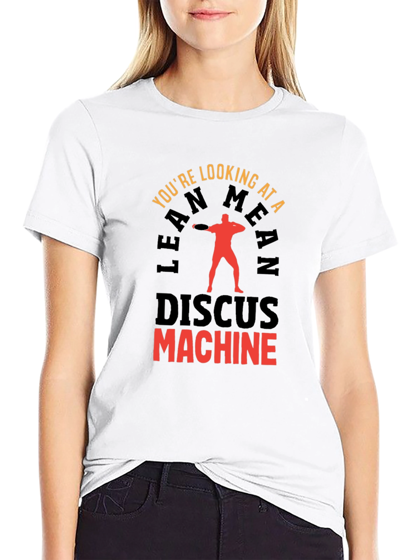 Lean Mean Discus Machine Graphic T-Shirt