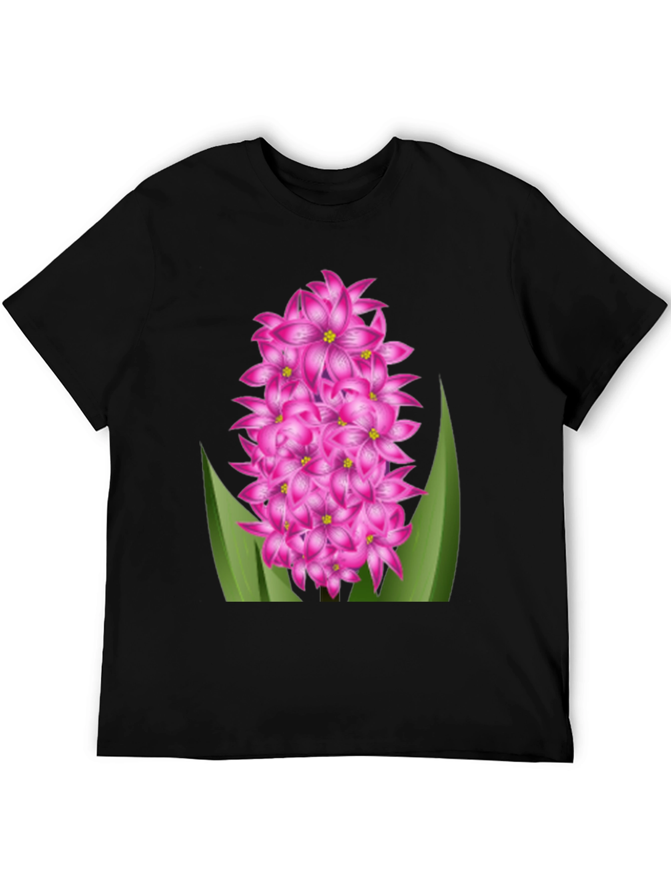 Floral Graphic Tee - Pink Hyacinth Flower Shirt
