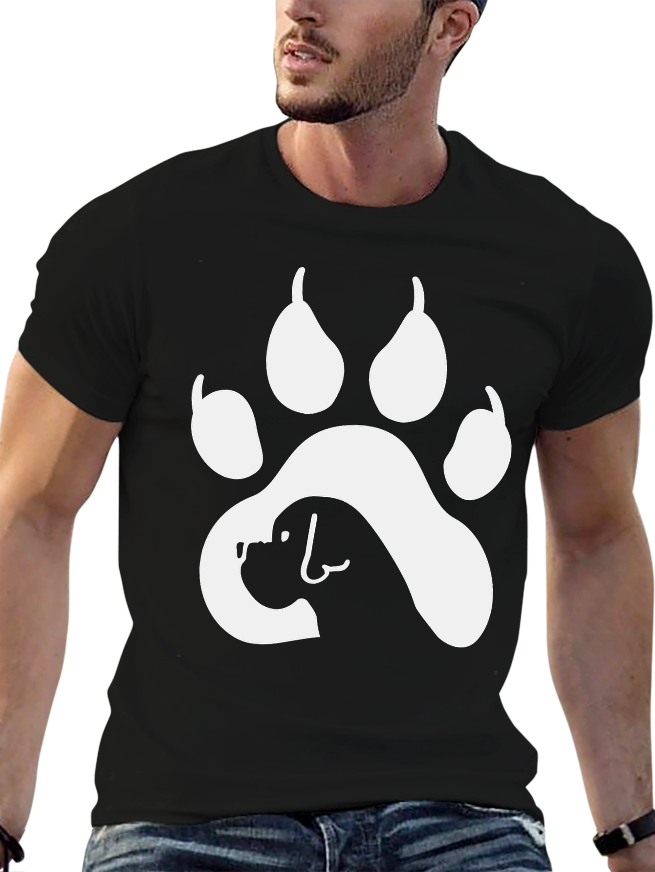 Dog Paw Print T-Shirt - Animal Lover Tee