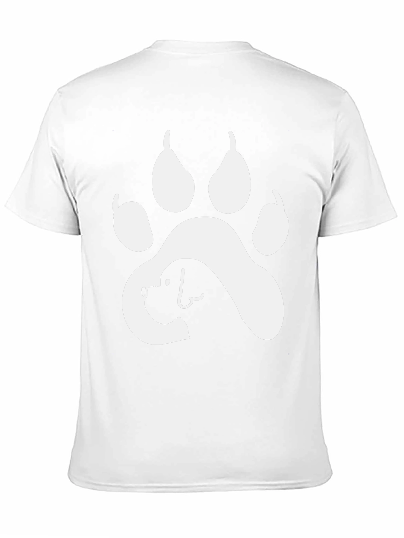 Dog Paw Print T-Shirt - Animal Lover Tee
