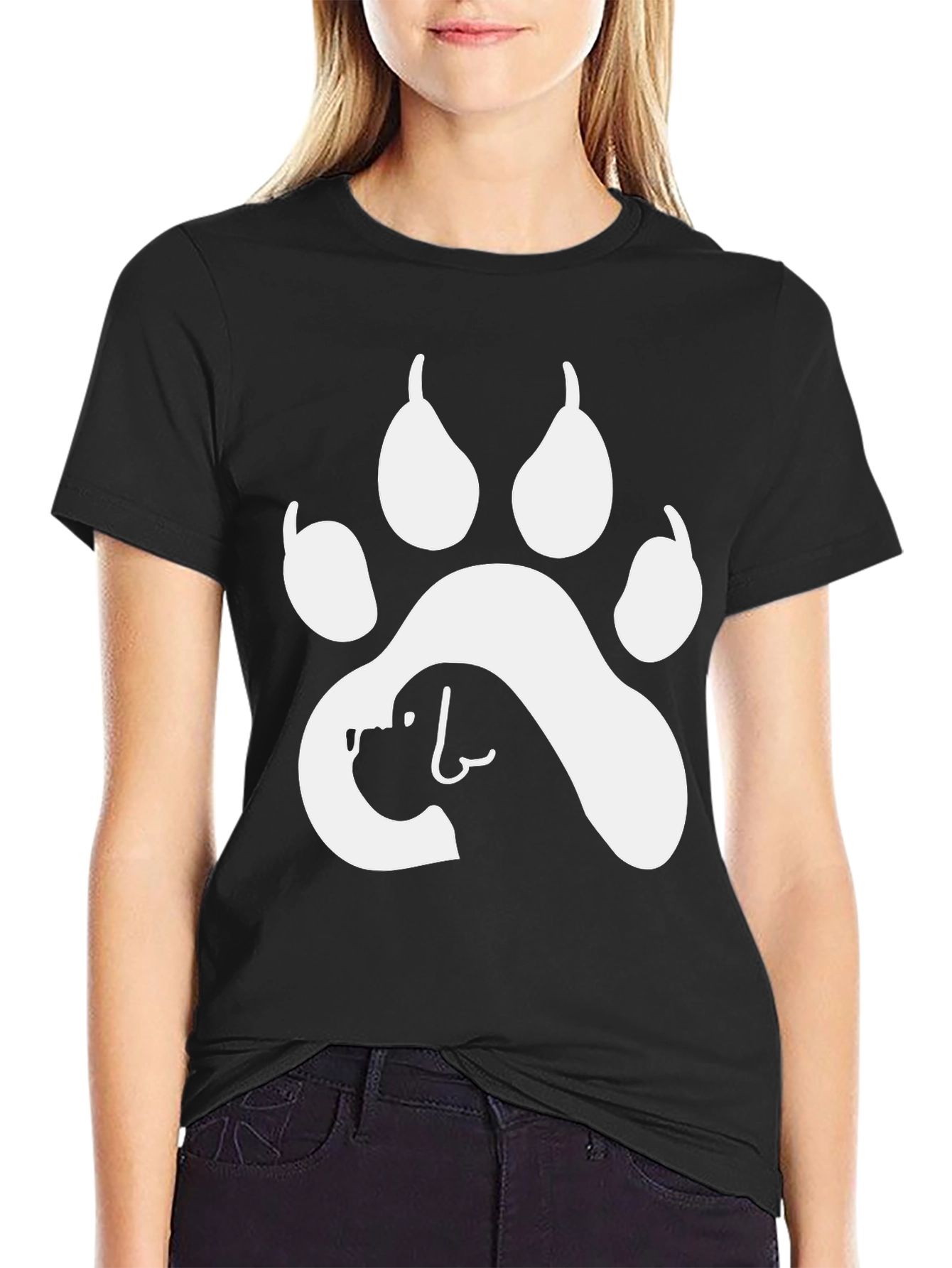 Dog Paw Print T-Shirt - Animal Lover Tee