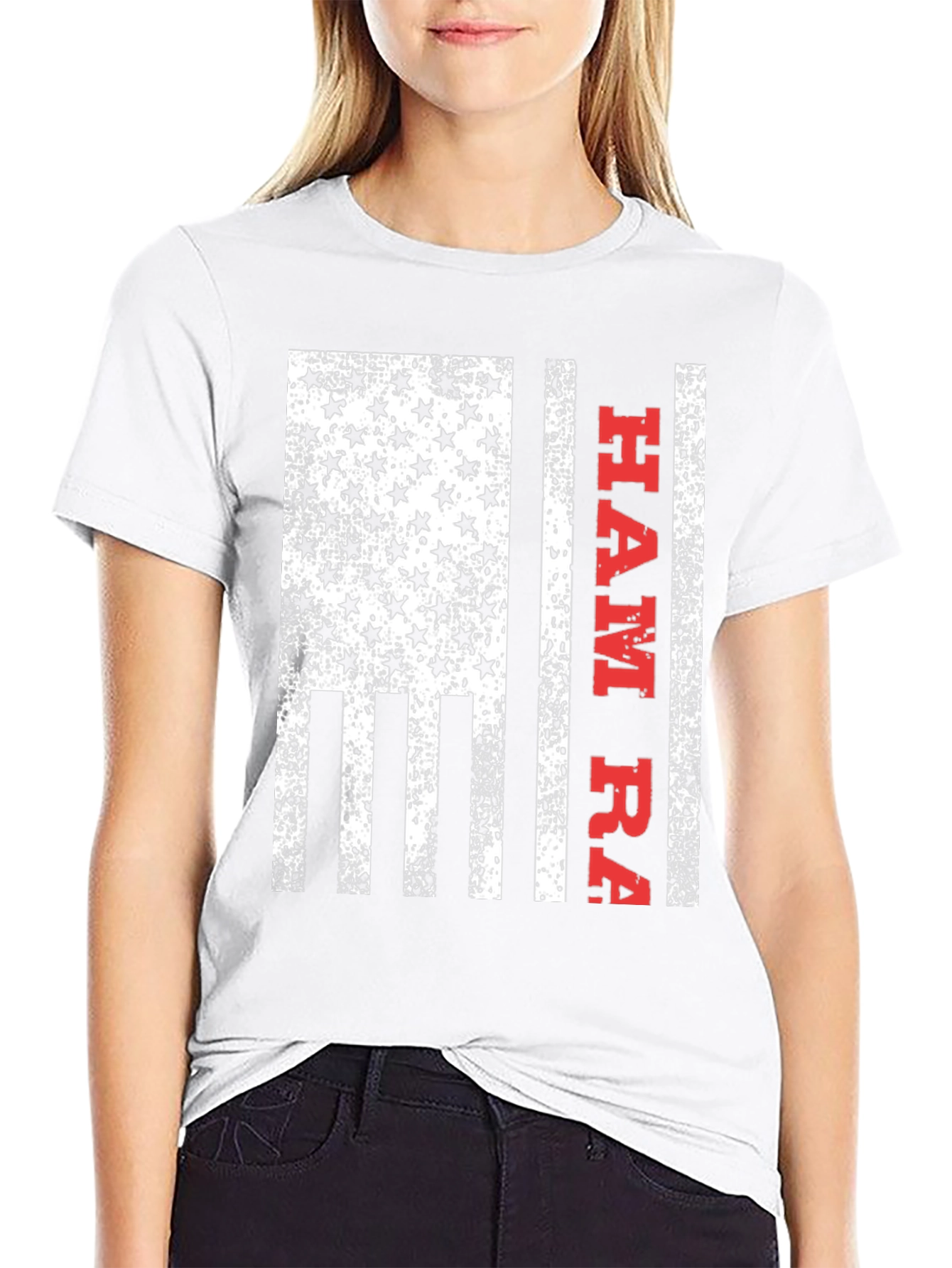 Patriotic HAMI RA Flag Graphic T-Shirt