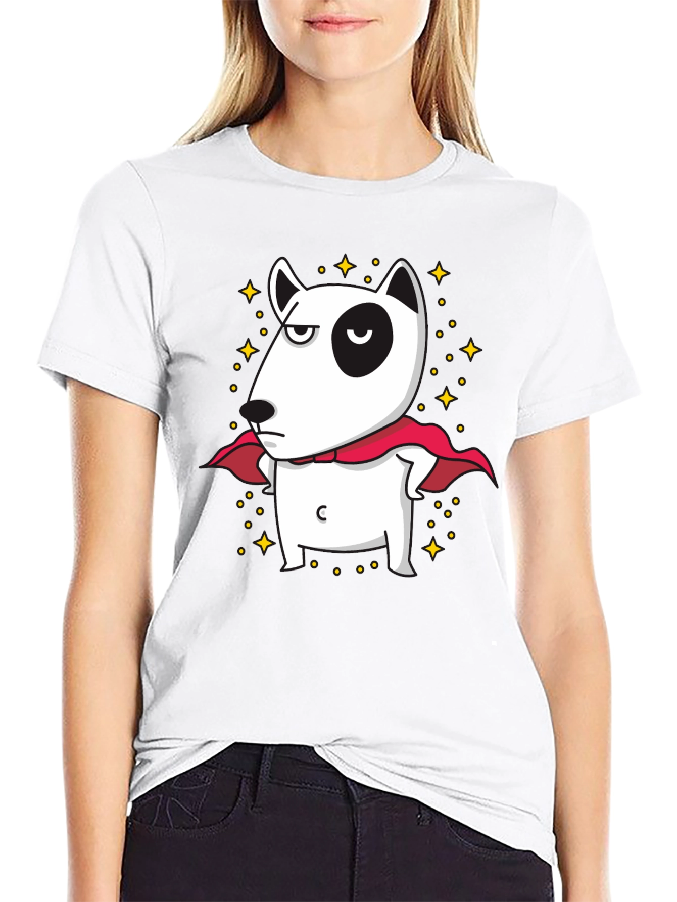 Cool Dog Superhero Graphic Tee