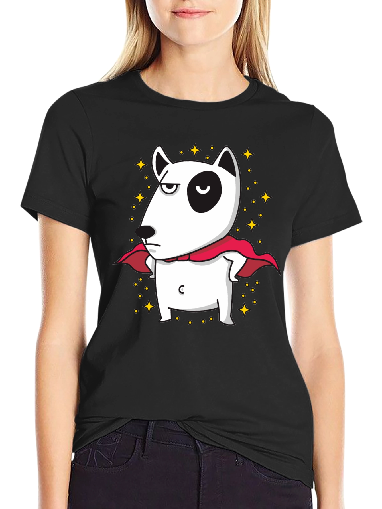 Cool Dog Superhero Graphic Tee