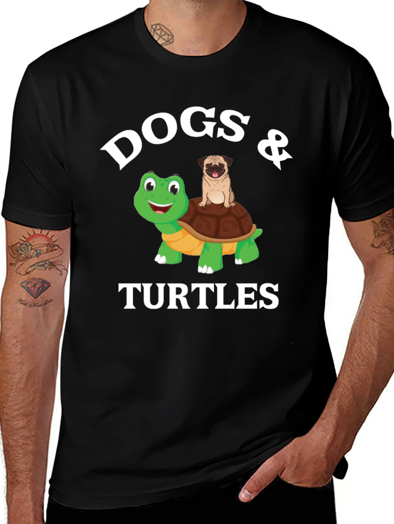 Dogs & Turtles Graphic Tee