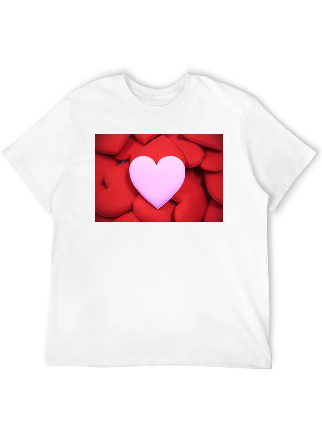 Heart Stack Graphic Tee - Love Design