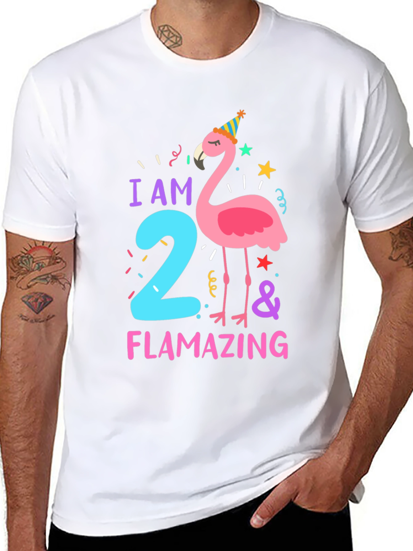 Flamazing Birthday T-Shirt - I am Two