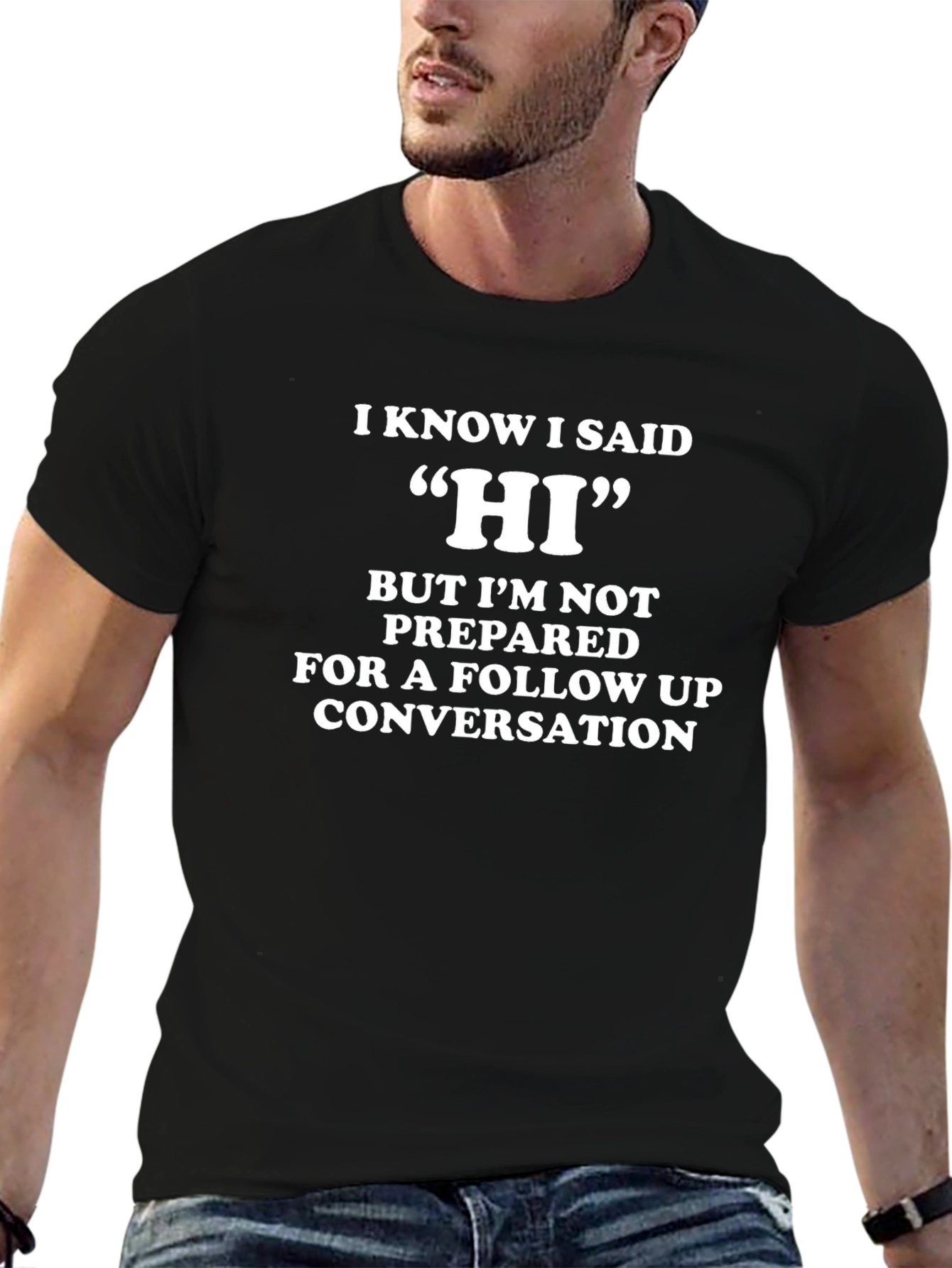 Funny Sarcastic T-Shirt - Introvert Conversation Starter Tee