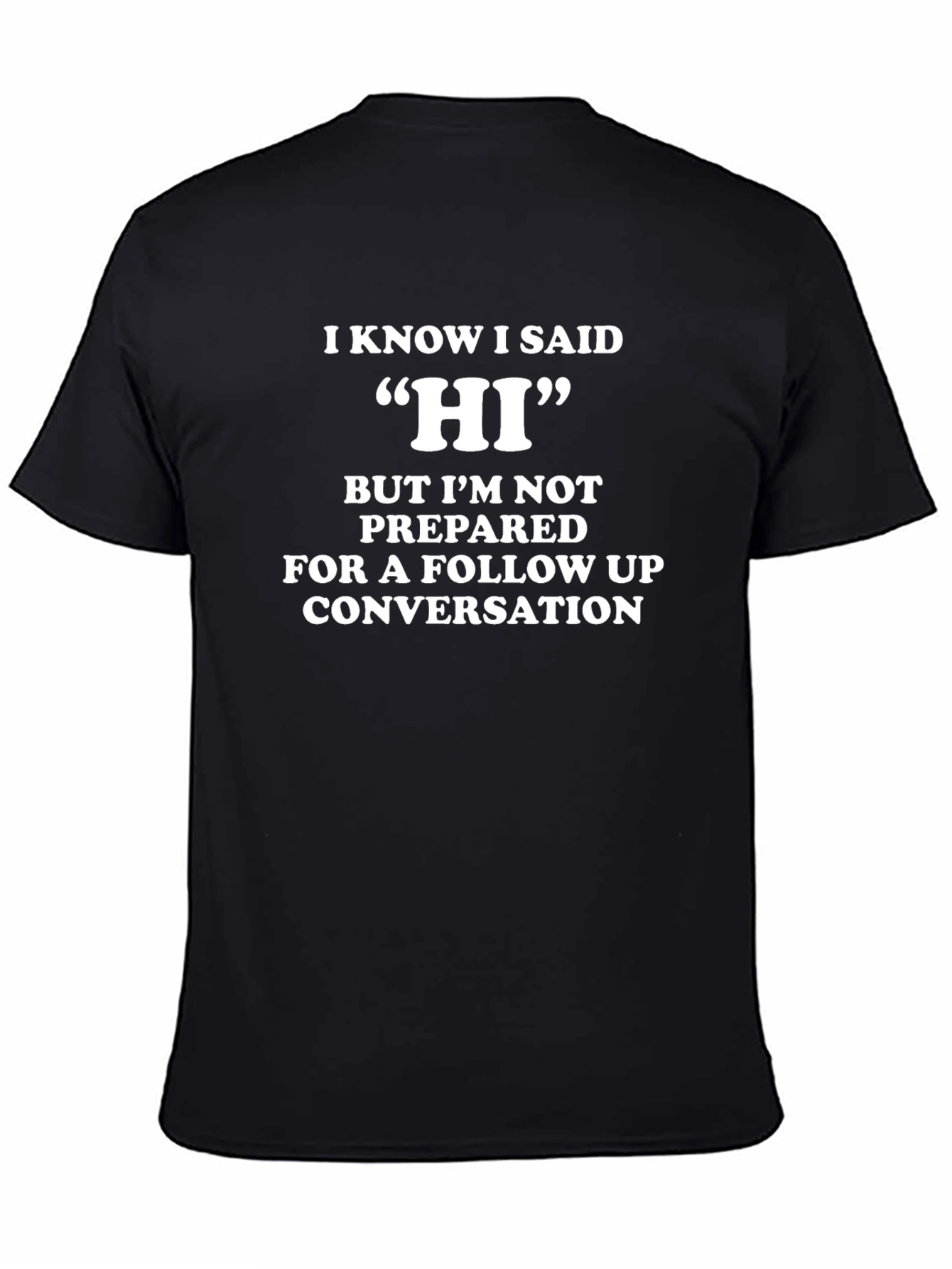 Funny Sarcastic T-Shirt - Introvert Conversation Starter Tee