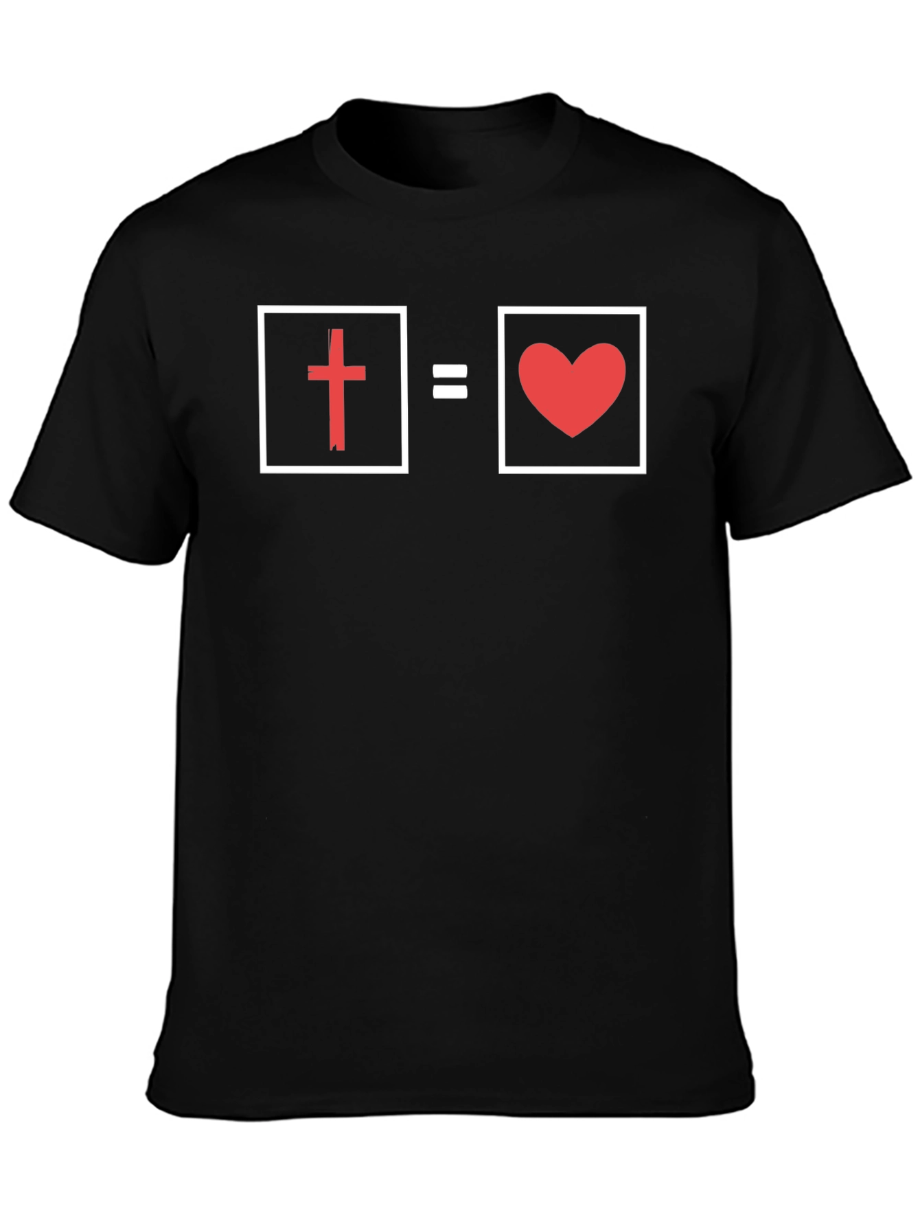 Cross Equals Love Graphic T-Shirt