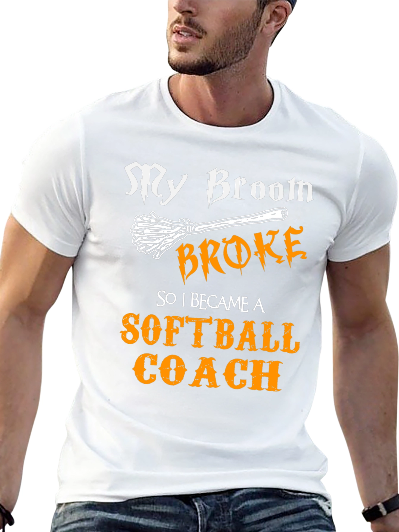 My Broom Broke Softball Coach T-Shirt