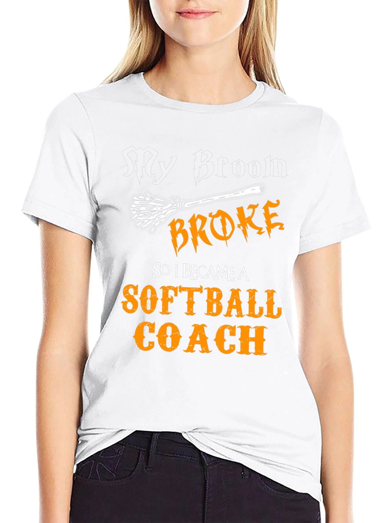 My Broom Broke Softball Coach T-Shirt
