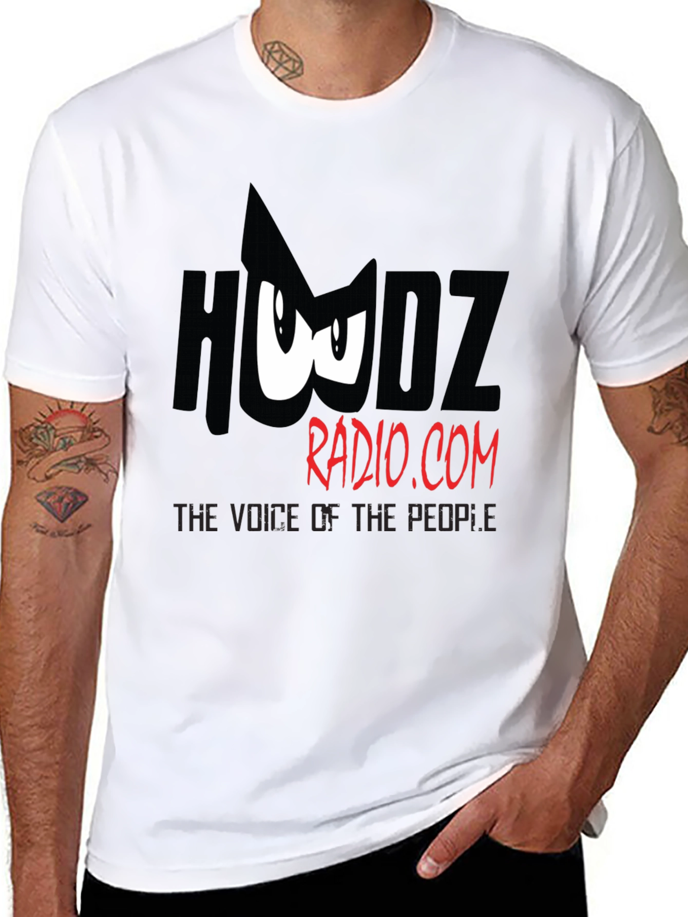 Hudz Radio T-Shirt - Black Cotton Graphic Tee