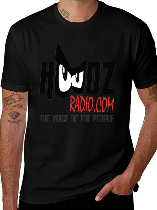 Hudz Radio T-Shirt - Black Cotton Graphic Tee