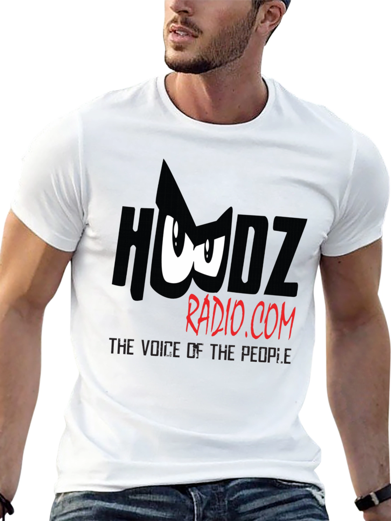 Hudz Radio T-Shirt - Black Cotton Graphic Tee