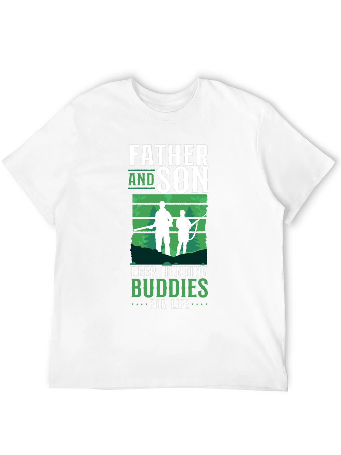 Father and Son Deer Hunting Buddies T-Shirt