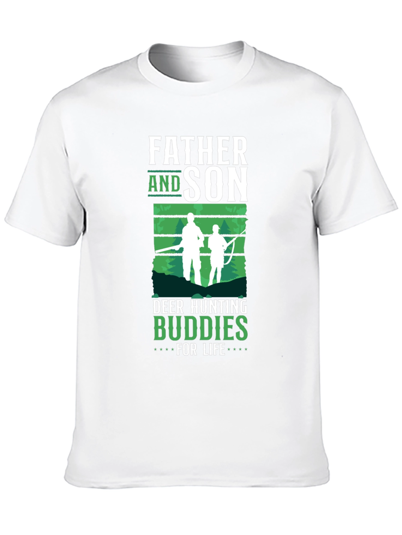 Father and Son Deer Hunting Buddies T-Shirt