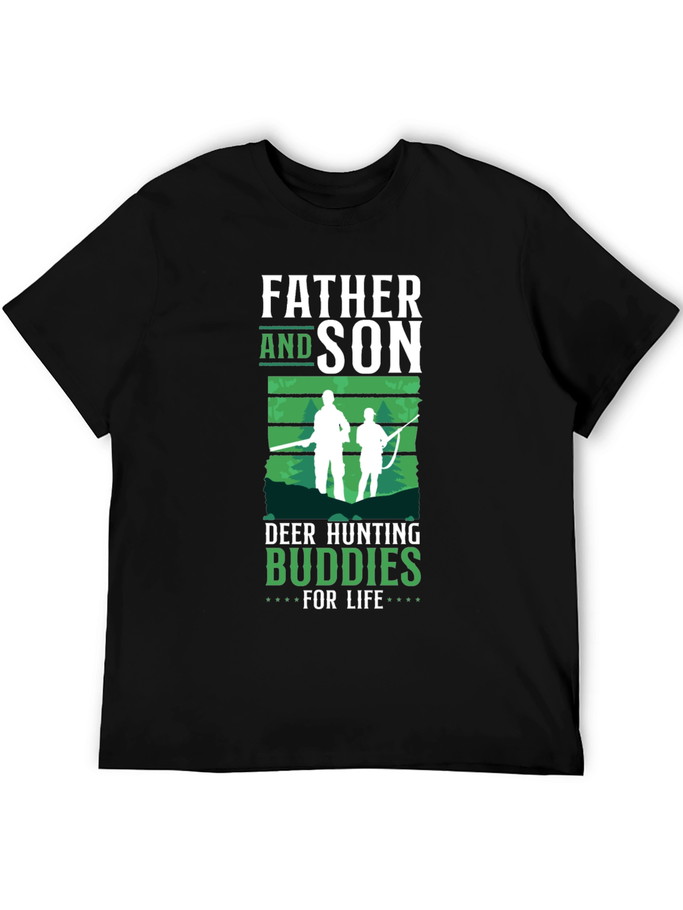 Father and Son Deer Hunting Buddies T-Shirt