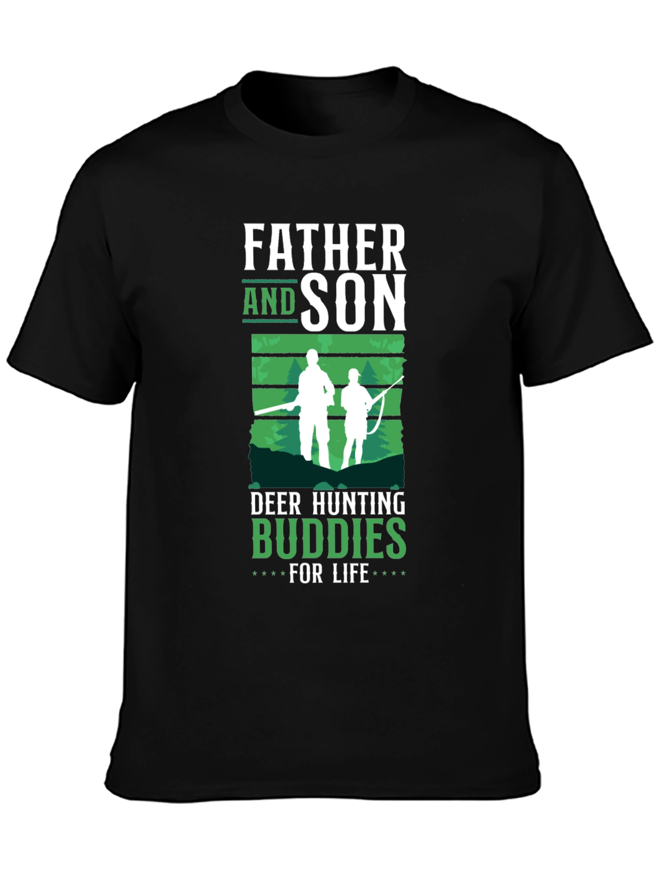 Father and Son Deer Hunting Buddies T-Shirt