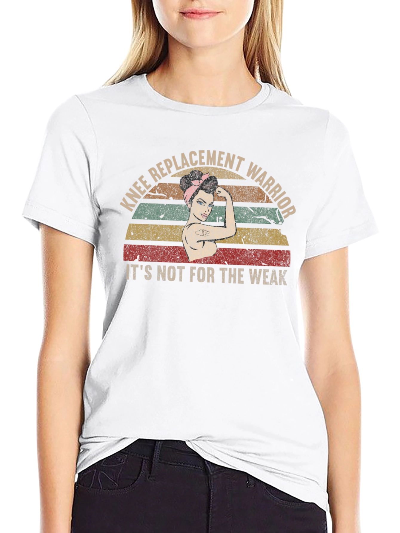 Knee Replacement Warrior Graphic T-Shirt