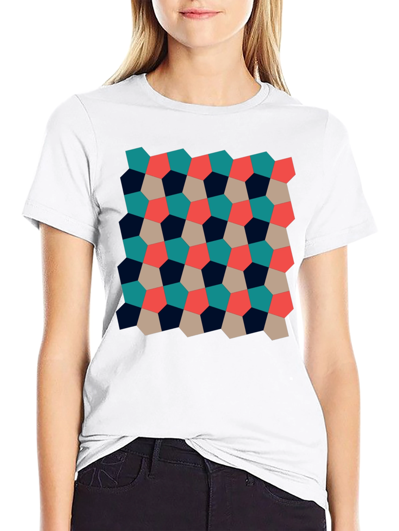 Geometric Pattern Tee