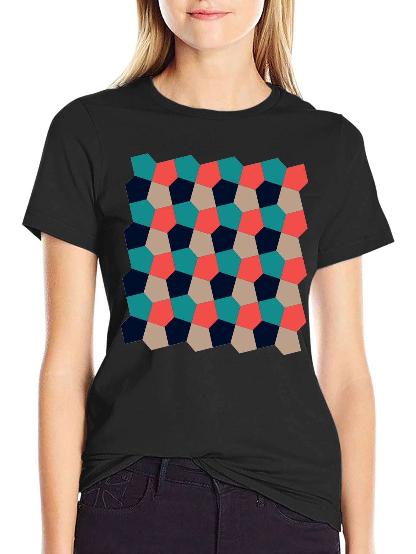 Geometric Pattern Tee