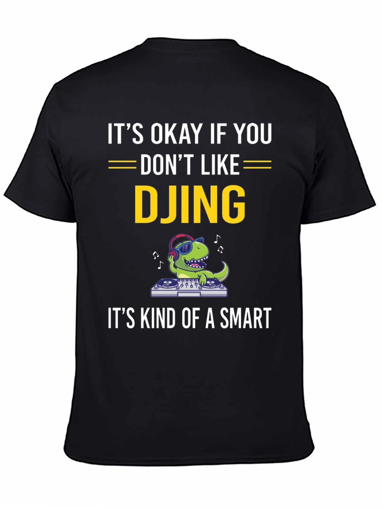 DJ Dinosaur T-Shirt Funny Music Tee