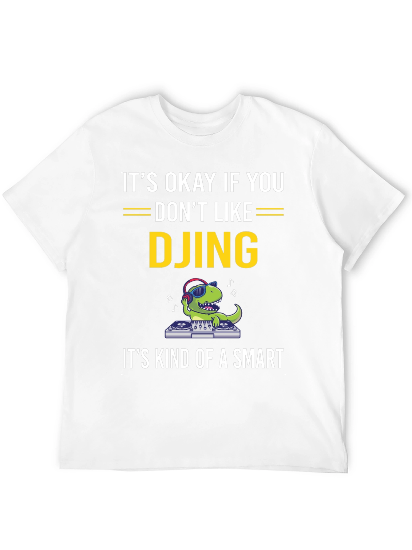 DJ Dinosaur T-Shirt Funny Music Tee