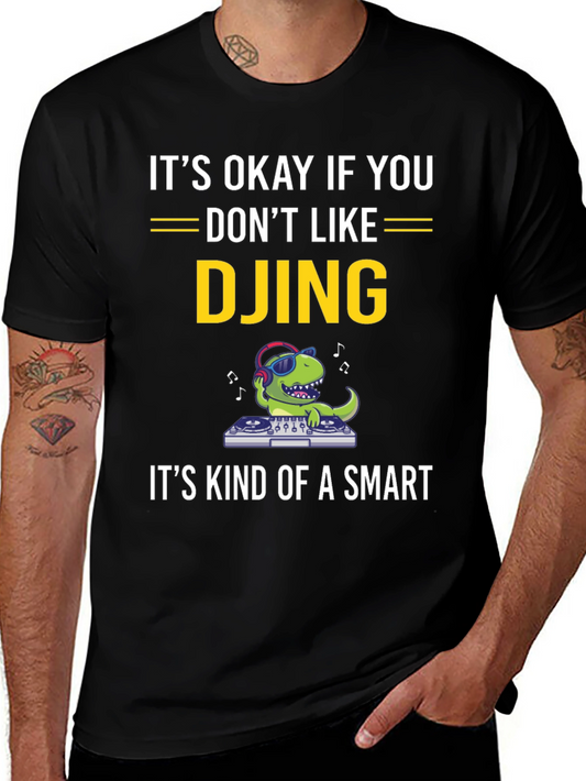 DJ Dinosaur T-Shirt Funny Music Tee