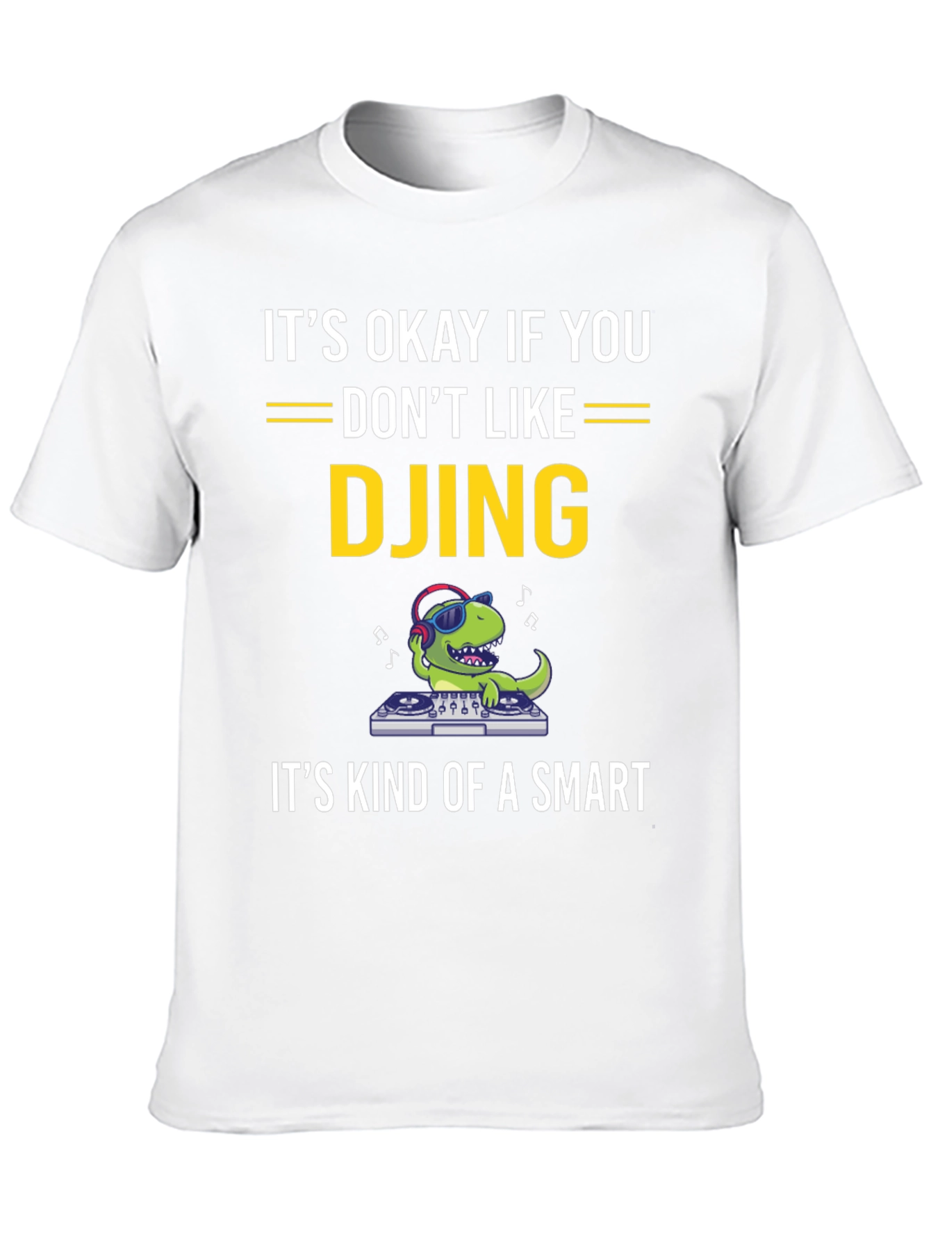 DJ Dinosaur T-Shirt Funny Music Tee