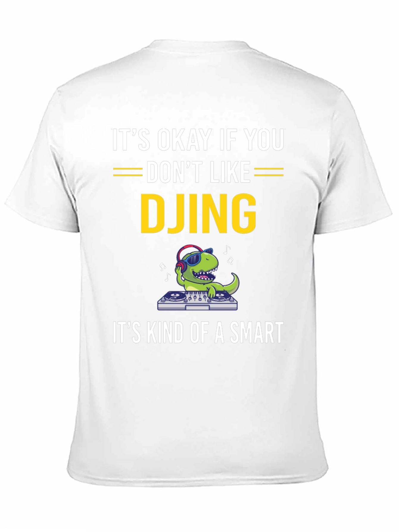 DJ Dinosaur T-Shirt Funny Music Tee