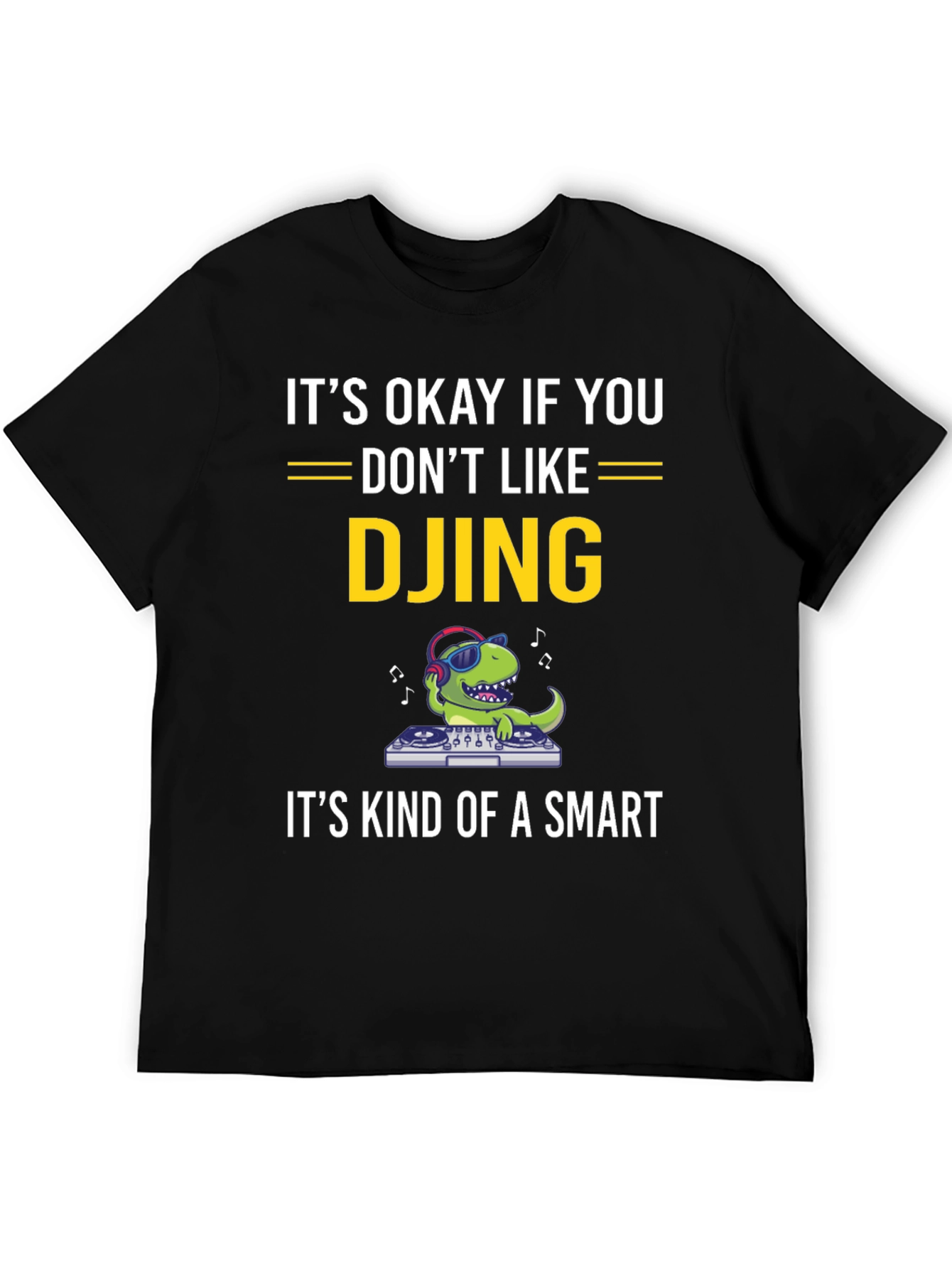 DJ Dinosaur T-Shirt Funny Music Tee
