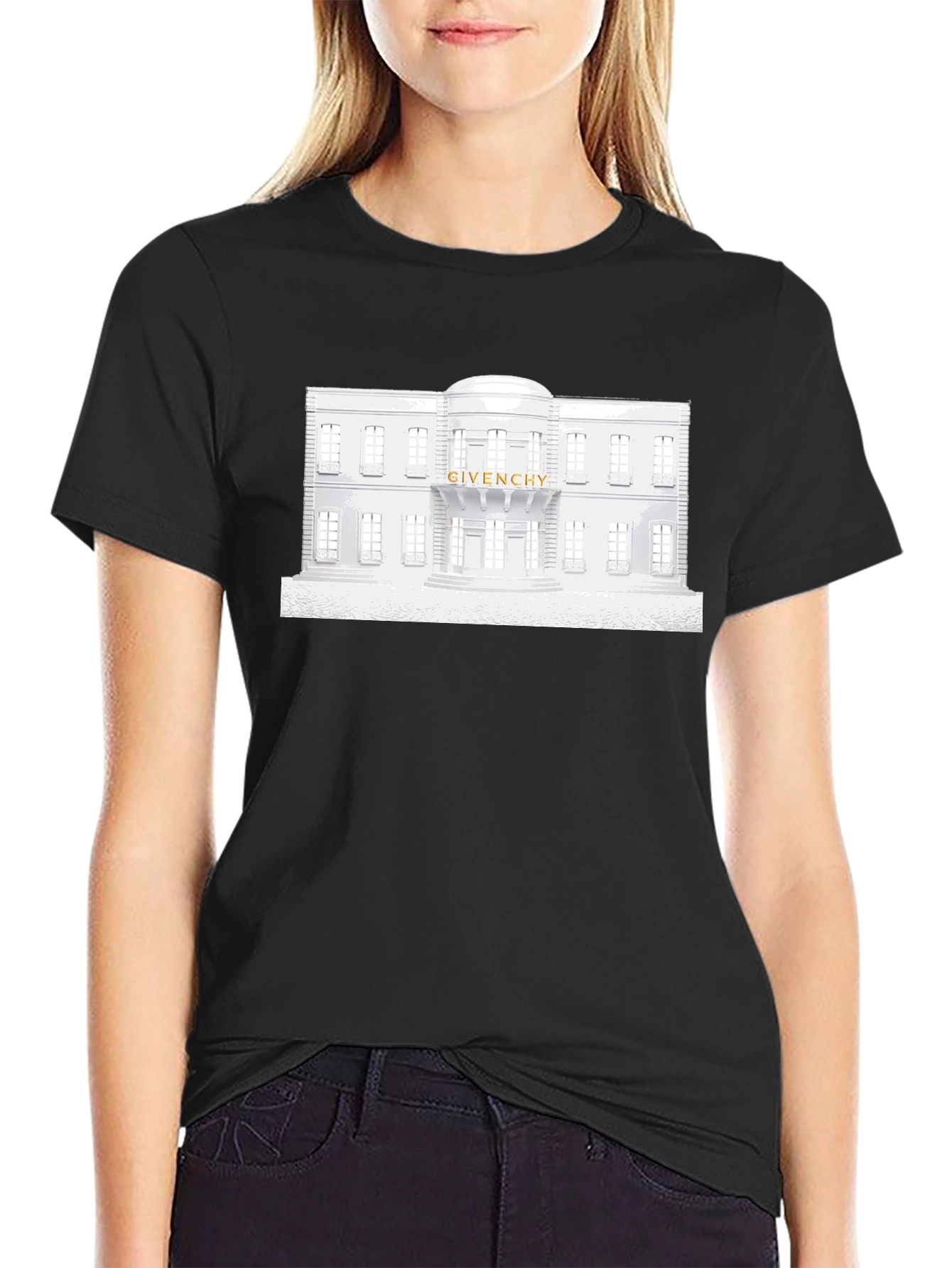 Black Givenchy Building T-Shirt