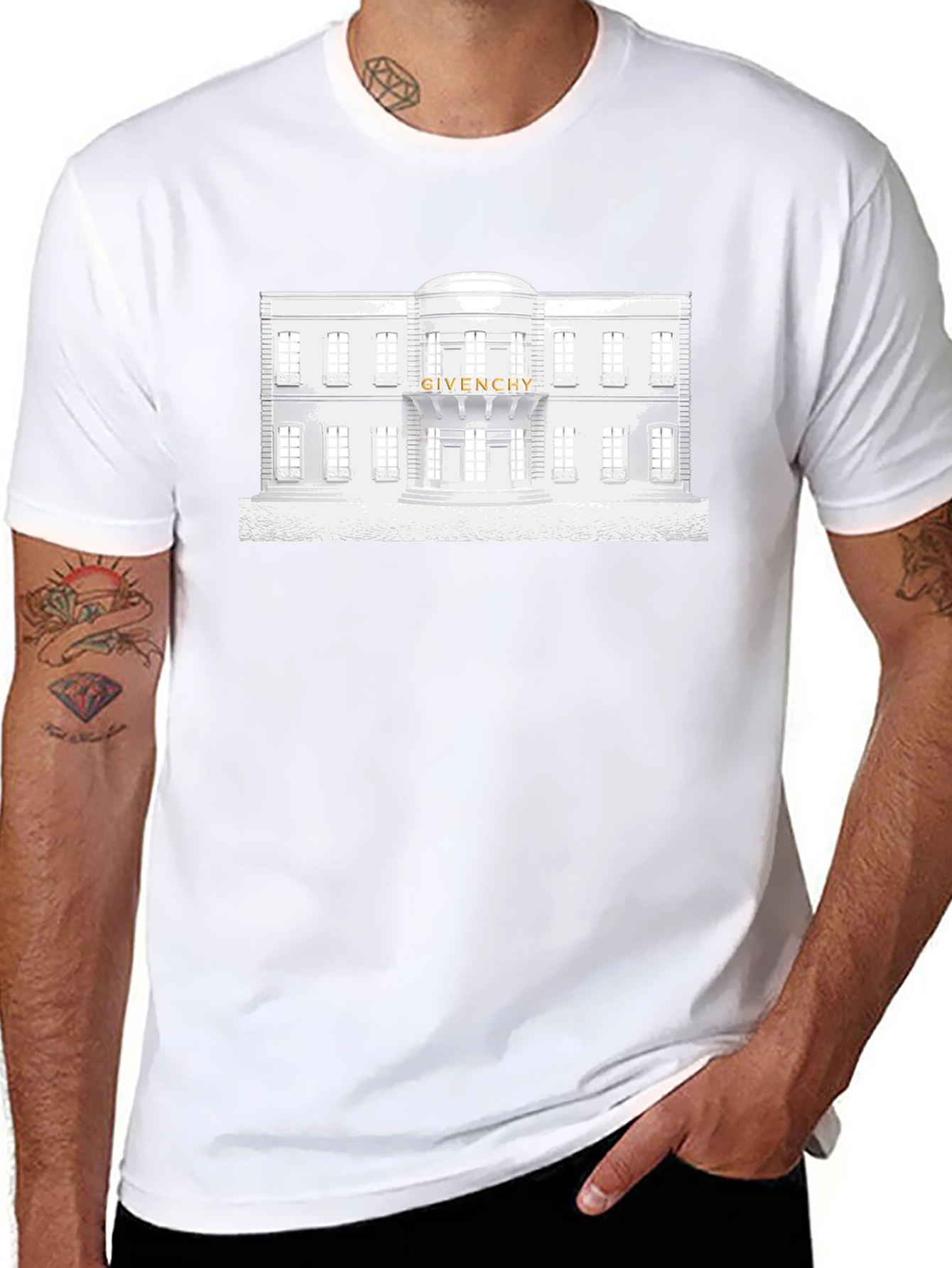 Black Givenchy Building T-Shirt
