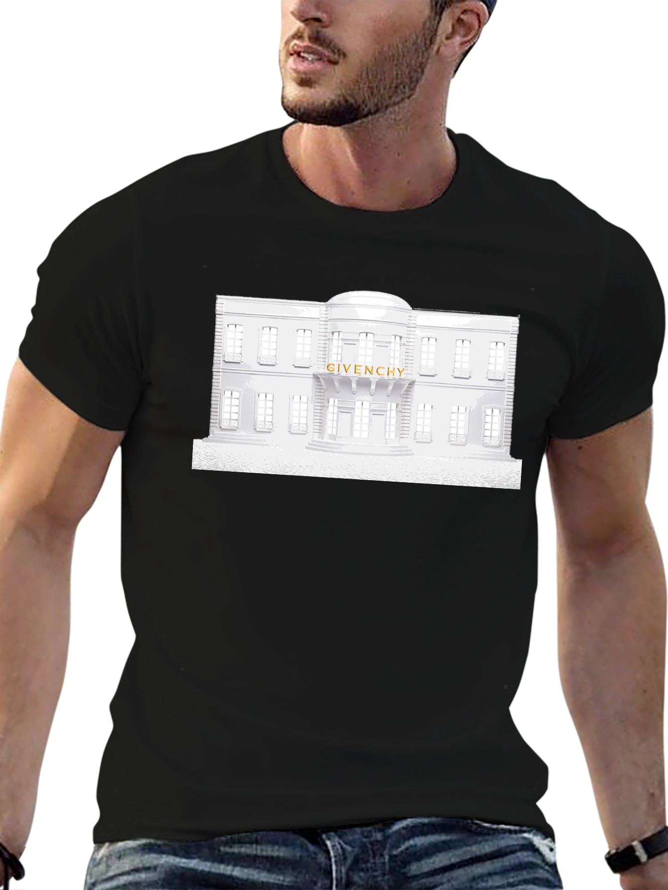 Black Givenchy Building T-Shirt